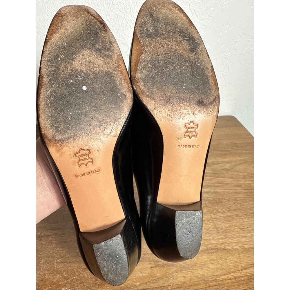 Salvatore Ferragamo Boutique Black Patent Leather Pumps Size 6 AA NARROW Italy - Picture 10 of 14